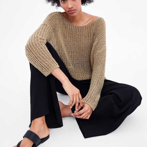 ZARA Openwork Sweater - Picture 5 of 8